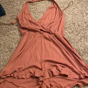 Mauve Light Halter Romper